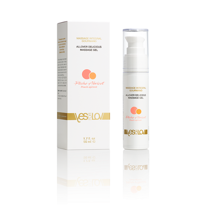 Mousse de massage comestible Pêche/Abricot 100ml YFL