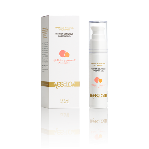 Mousse de massage comestible Pêche/Abricot 100ml YFL